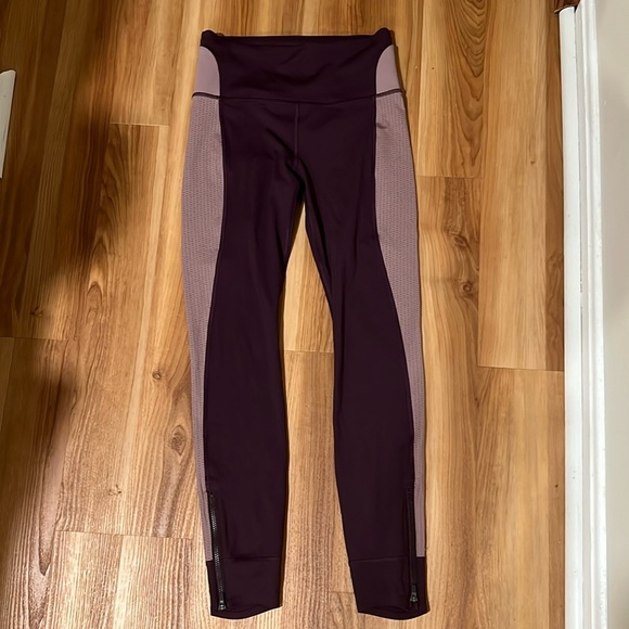 Athleta Allyson Felix 7/8 Legend Mesh Agate Purple - Picture 2 of 8